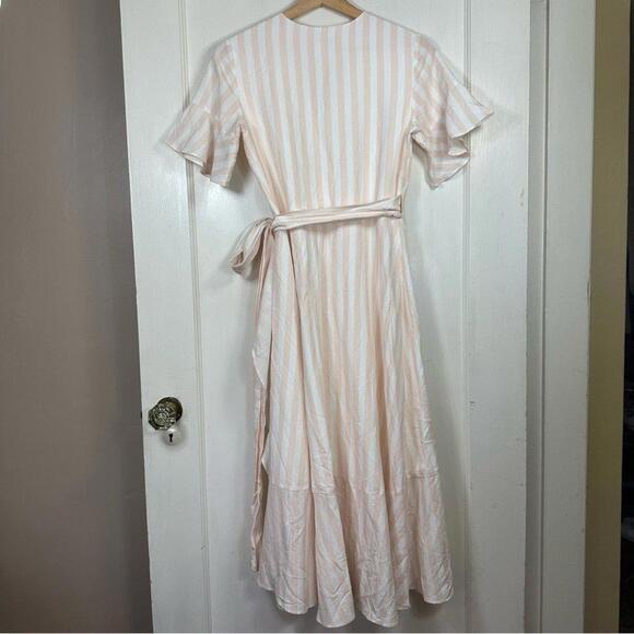 Rachel Parcell Ruffle Wrap Striped  Dress - XS - Picture 9 of 12